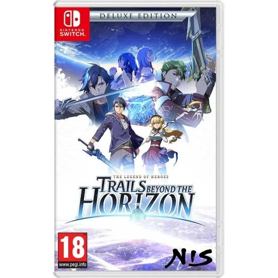 The Legend of Heroes: Trails beyond the Horizon Deluxe Edition cover art showing Van Arkride, Rean Schwarzer, and other characters against a dynamic background (Switch)