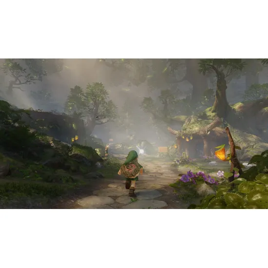 Nintendo Switch 2 game case for The Legend of Zelda Ocarina of Time showing Young Link and Adult Link holding the Master Sword