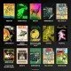 Llamasoft Collection Evercade cartridge box art with psychedelic art style and camel mascot