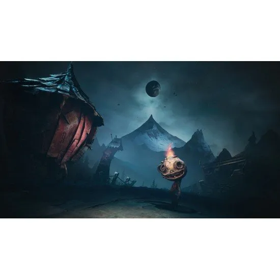 The Midnight Walk PS5 game cover showing Potboy and a tall, thin figure in a dark, clay-sculpted landscape