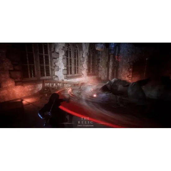 The Relic First Guardian PS5 cover art featuring a lone guardian overlooking a ruined fantasy landscape