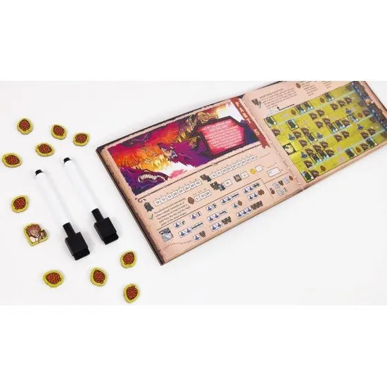 The Hobbit There and Back Again board game box showing Bilbo Baggins and the journey from Bag End