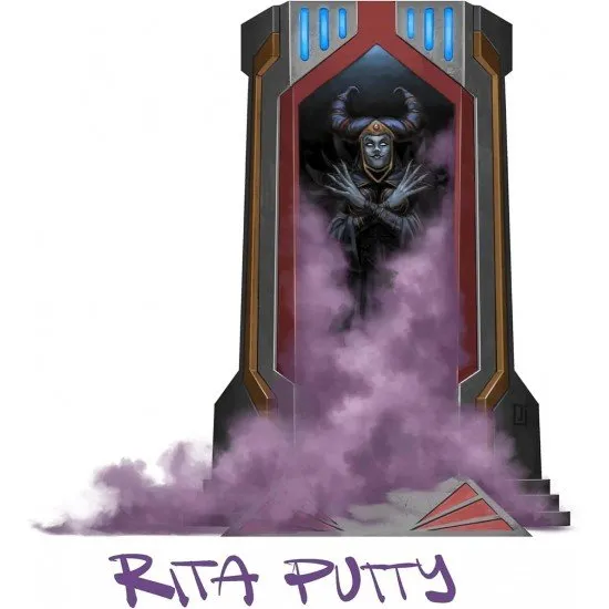 Power Rangers Roleplaying Game Through the Shattered Grid book cover featuring Lord Drakkon and the Death Ranger