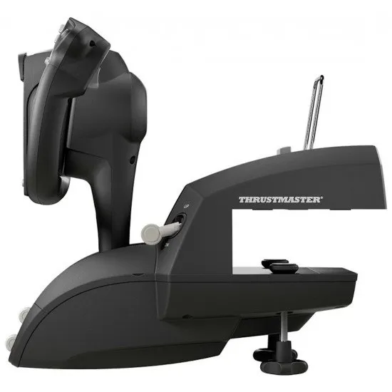Thrustmaster TCA Yoke Boeing Edition featuring the iconic pendulum design and authentic Boeing grey finish