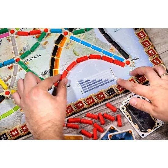 Ticket to Ride 2025 Refresh Days of Wonder Strategy Game Ticket to Ride 2025 Refresh board game box art showing a map of the United States with train routes and train cars