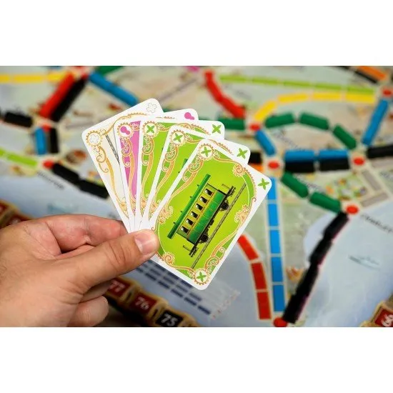 Ticket to Ride 2025 Refresh Days of Wonder Strategy Game Ticket to Ride 2025 Refresh board game box art showing a map of the United States with train routes and train cars