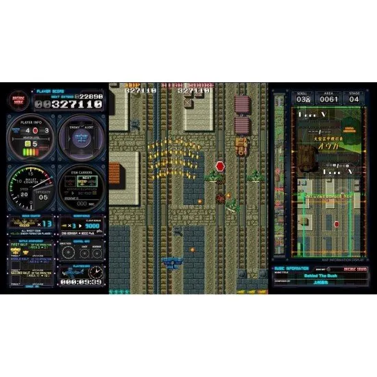 A PlayStation 4 game case showcasing vibrant retro military box art filled with vintage fighter jets, naval warships, and explosive combat scenes