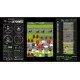 A Nintendo Switch game case displaying explosive retro vertical shooter arcade artwork featuring combat helicopters dropping bombs over military bases