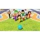 Tomodachi Life Living the Dream Switch box art featuring a vibrant island and various Miis