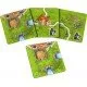 Carcassonne Towers & Thieves Expansion box showing meeple watchmen on tall, stacked towers