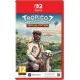Nintendo Switch 2 game case for Tropico 7 featuring El Presidente standing proudly over a tropical island metropolis