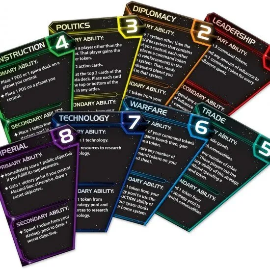 Twilight Imperium 4th Edition game box cover showing an epic space fleet battle with different faction symbols