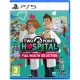 PlayStation 5 game case for Two Point Hospital Full Health Collection displaying quirky hospital characters and medical room designs