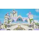 A PlayStation 5 game case showing a customisable student rider and a majestic white unicorn with a glowing purple horn standing before a grand magical castle school
