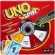 A circular UNO themed spinner surrounded by classic UNO cards featuring special spin symbols