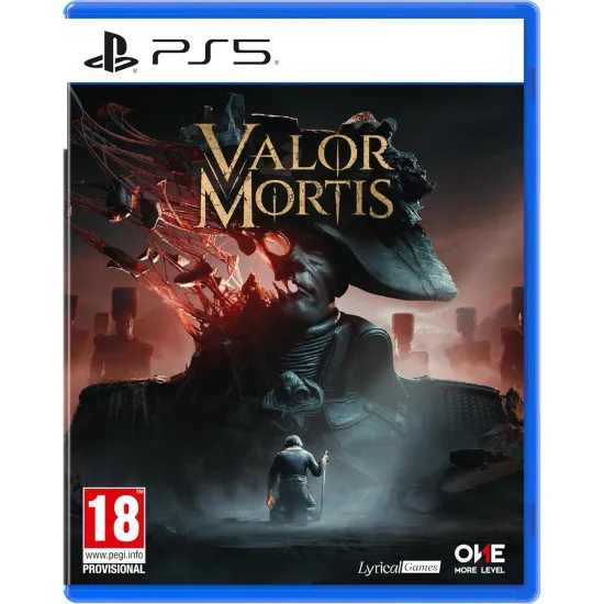 A PlayStation 5 game case depicting a first-person perspective holding a supernatural flintlock pistol and a glowing blade facing a horde of grotesque plague-ridden monsters