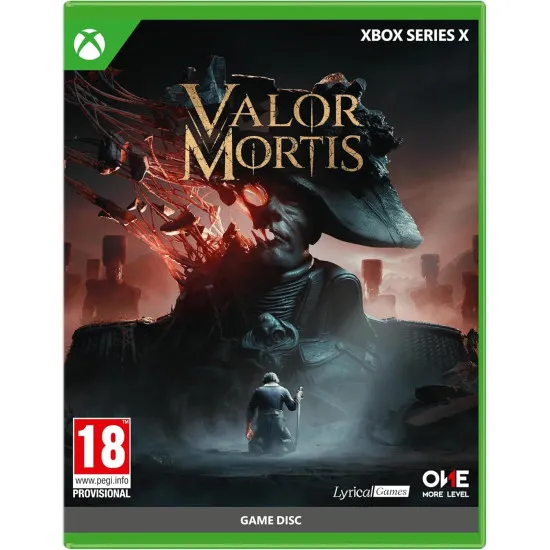 An Xbox Series X game case displaying a skeletal 19th-century soldier wearing a tattered French military uniform holding a glowing sabre against a backdrop of ruined gothic cathedrals