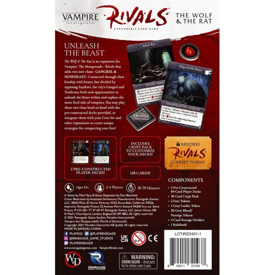 Vampire: The Masquerade Rivals - The Wolf & The Rat