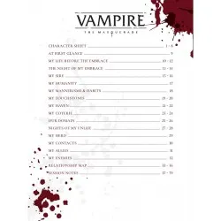 Vampire: The Masquerade RPG Character Journal