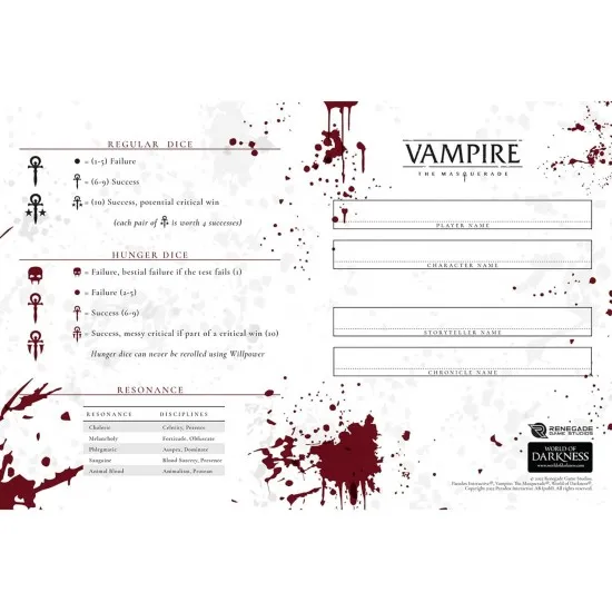 Vampire: The Masquerade RPG - Character Journal