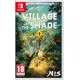 Nintendo Switch game case for Village in the Shade Deluxe Edition depicting hand-drawn characters in a peaceful Japanese countryside