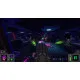 PlayStation 5 game case for Viscerafest showing a mercenary blasting through cosmic horrors in a colorful arena
