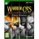 Xbox Series X game case for Warrior Cats Clans of the Forest Feral Edition showcasing Clan warriors gathering at the Moonpool