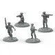 Fallout Wasteland Warfare Survivors Minutemen Modiphius Miniatures Fallout Wasteland Warfare Survivors Minutemen miniature set box art showing the four Minutemen figures in various poses