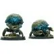 Fallout Wasteland Warfare Nukalurks miniature box art showing two Nuka-Cola Quantum glowing crustacean creatures