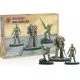 Fallout Wasteland Warfare Raiders Overlords miniature set box art showing the three Nuka-World raider leaders: Colter, Porter Gage, and Shank