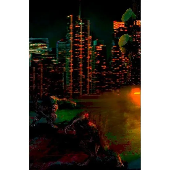 Hardcover sourcebook for Werewolf The Apocalypse Wyrmtide featuring dark, visceral horror artwork