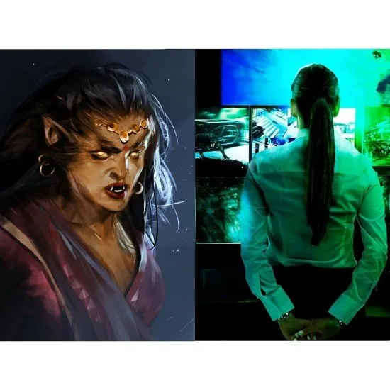 Hardcover sourcebook for Werewolf The Apocalypse Wyrmtide featuring dark, visceral horror artwork