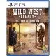 PlayStation 5 game cover for Wild West Legacy Ultimate Edition showing a frontier landscape