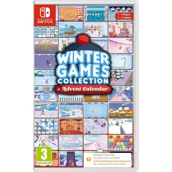 Winter Games Collection Switch The box art for the Winter Games Collection + Advent Calendar on Nintendo Switch, showing a train and cartoon characters in a snowy landscape.