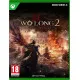 Xbox game case for Wo Long 2 Wings of Ember showcasing a martial artist holding an ember-infused sword against dark demonic forces