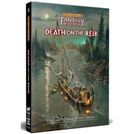 Warhammer Fantasy Roleplay Death on the Reik Enemy Within Campaign Director's Cut Vol 2 hardcover book featuring River Reik dark fantasy artwork