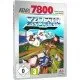 XEVIOUS Atari 7800 Classic Vertical Shooter XEVIOUS Atari 7800 game box art showing the Solvalou fighter blasting both air and ground enemies over a scrolling landscape