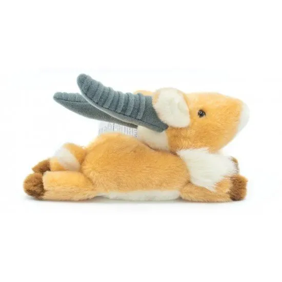 Princess Mononoke Yakul Plush Sun Arrow Studio Ghibli 16cm Princess Mononoke Yakul Beanbag Plush Figure, showing the adorable red elk character