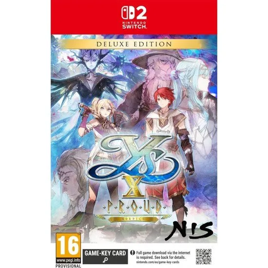 Ys X Nordics Deluxe Edition Nintendo Switch 2 showing the Obelia Gulf and characters