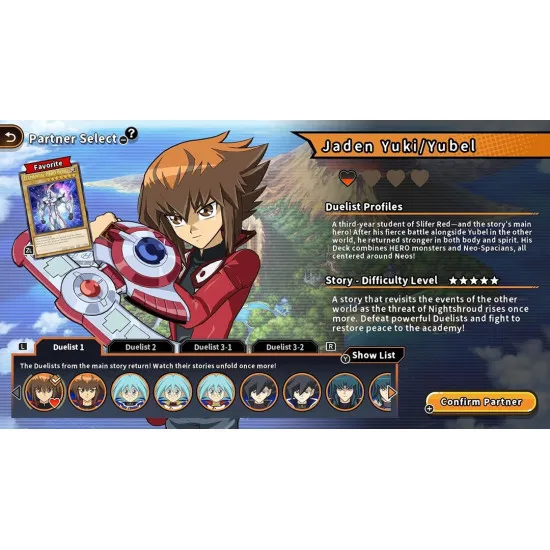 Nintendo Switch 2 game case for Yu-Gi-Oh TAG FORCE GX featuring Jaden Yuki and Elemental HEROes in a Tag Duel stance
