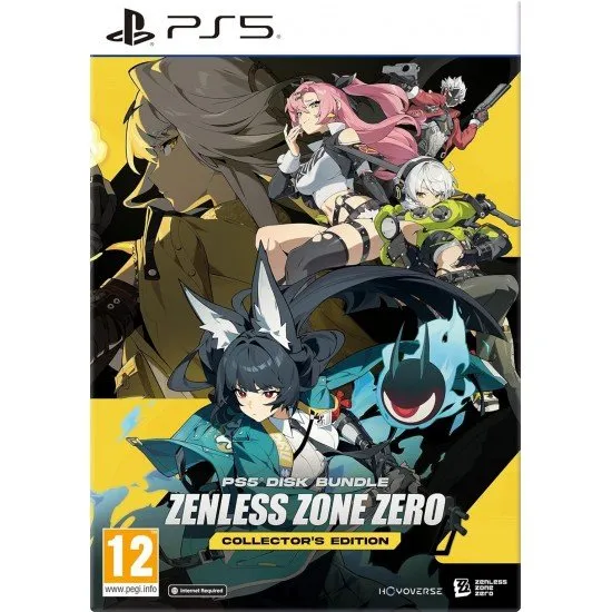 The Zenless Zone Zero Collector's Edition box featuring vibrant urban anime art and a physical modular standee